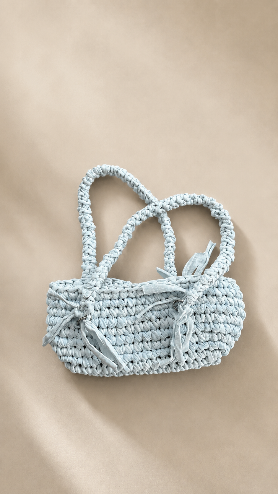 Luna Blue Stripe Bag