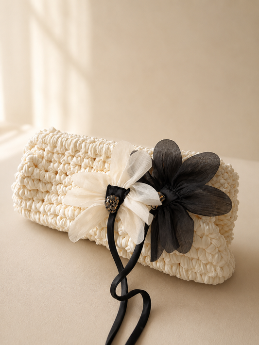 The Ivory Bloom Clutch