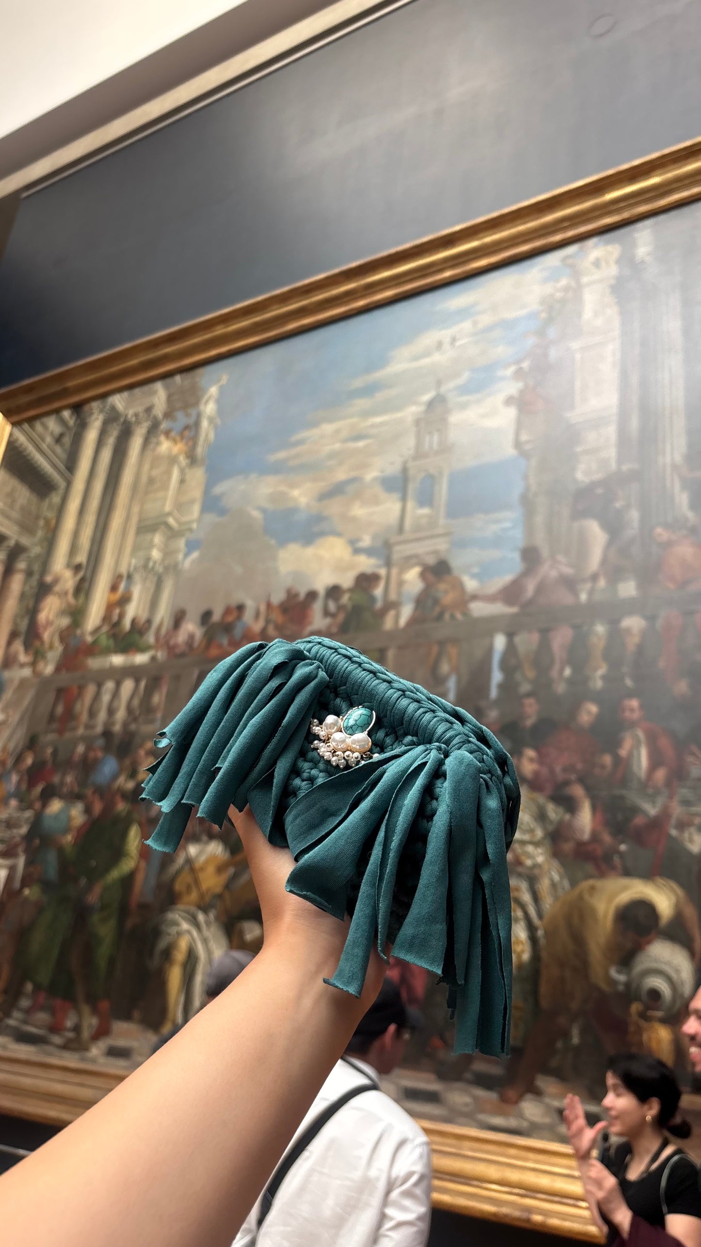 The Emerald Fringe Bag