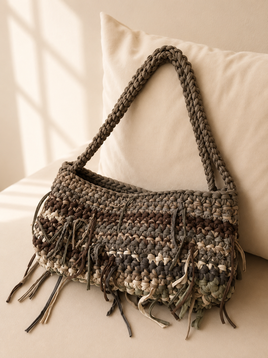 The Mocha Fringe Bag