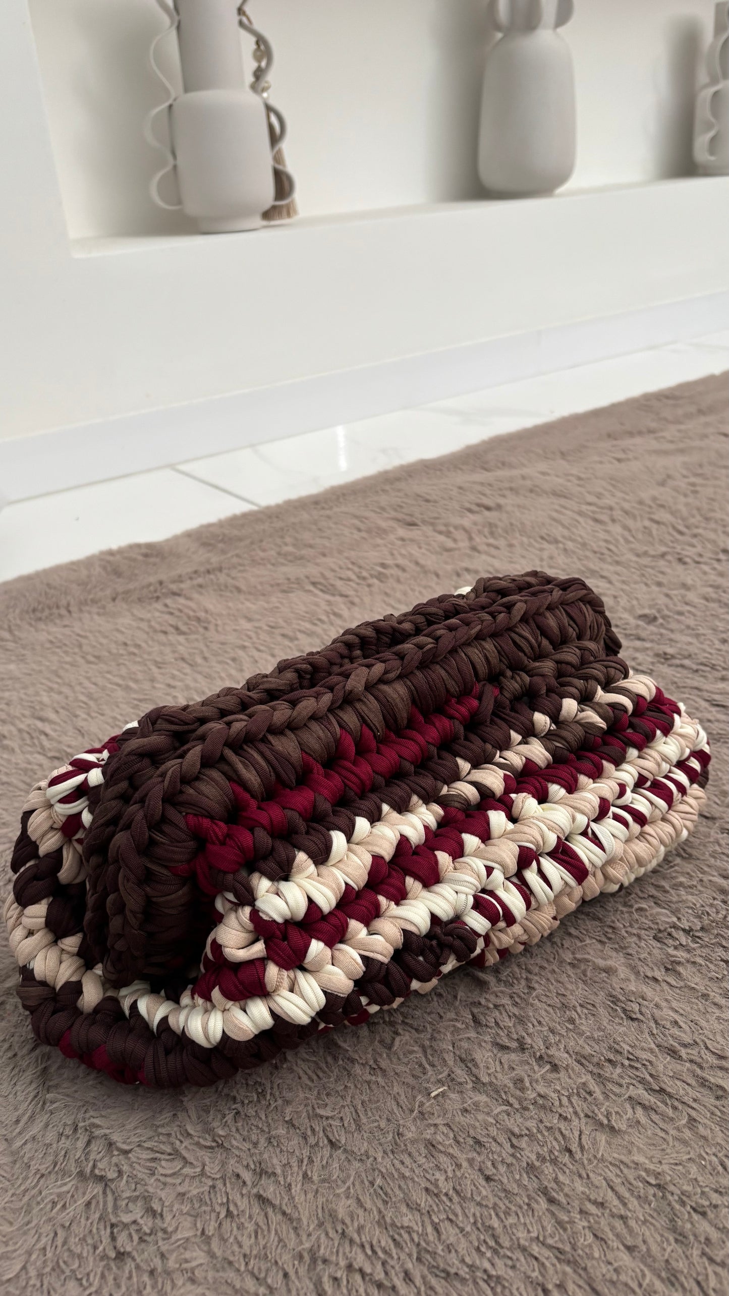 Autumn Stripe Clutch