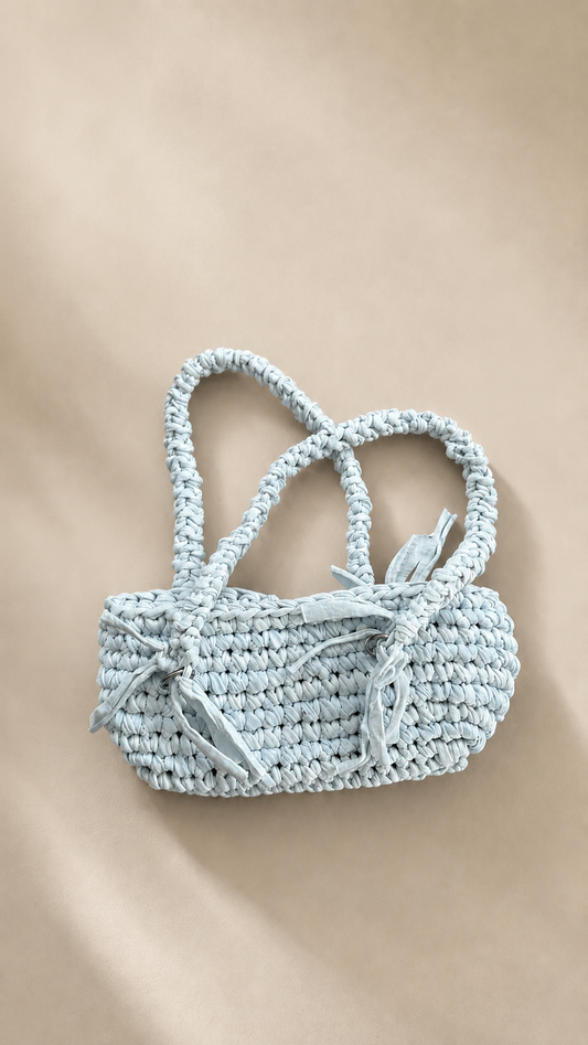 Luna Blue Stripe Bag