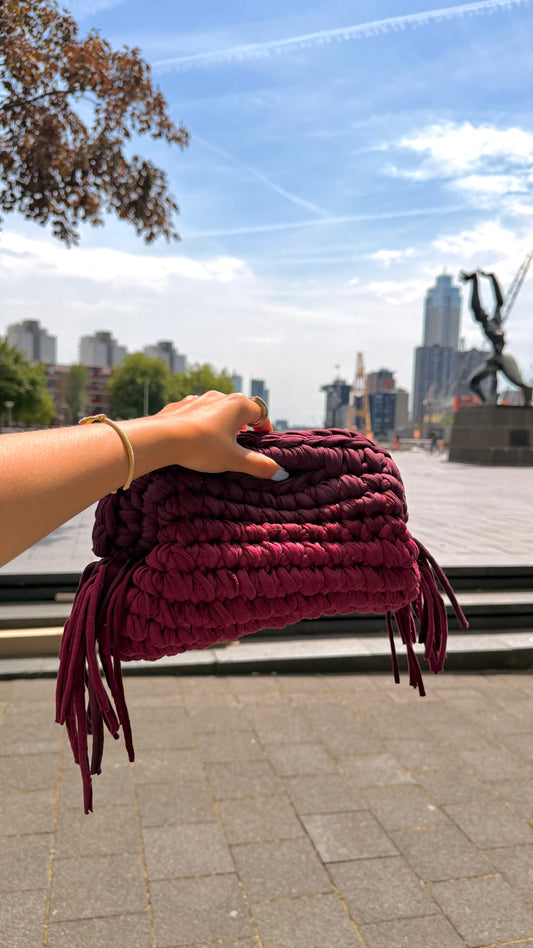The Bordeaux Fringe Bag