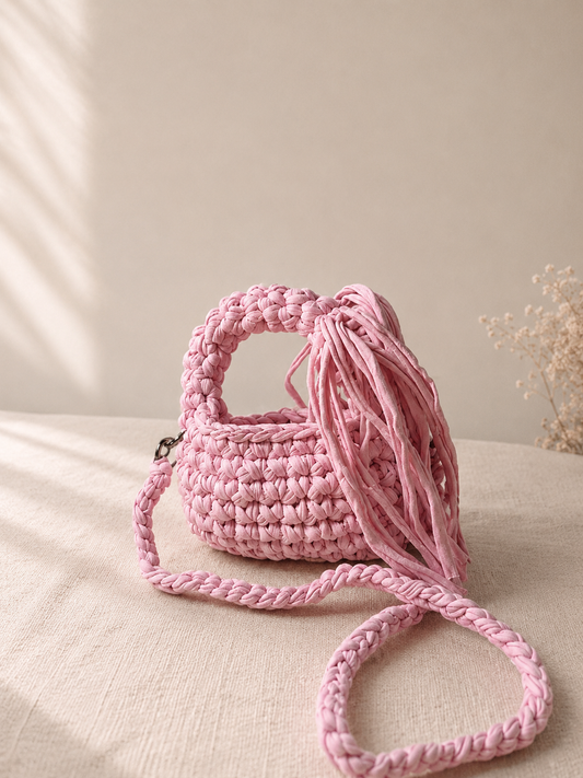 Blush Mini Tassel Bag