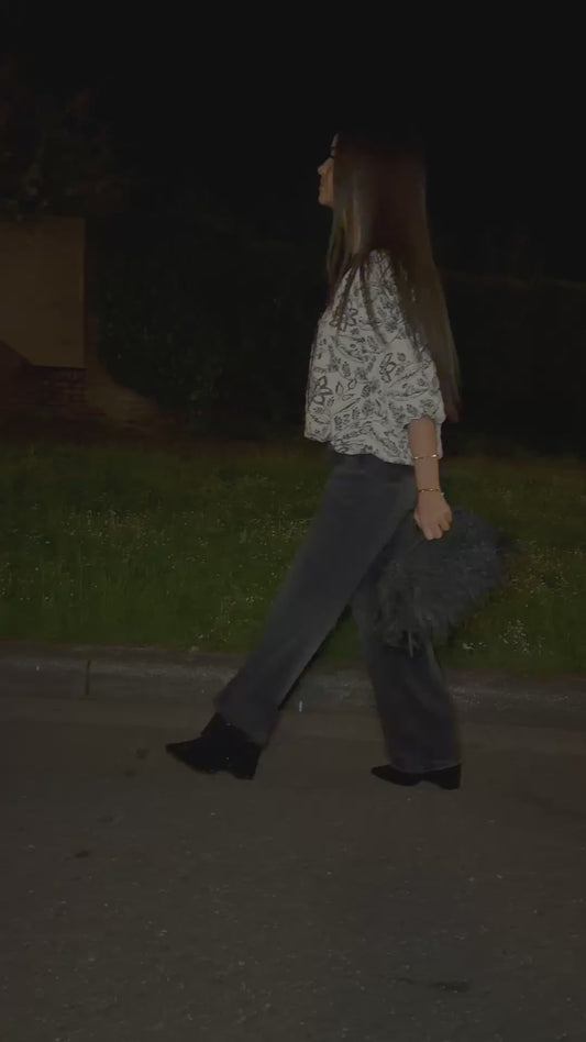 The Noir Fringe Bag